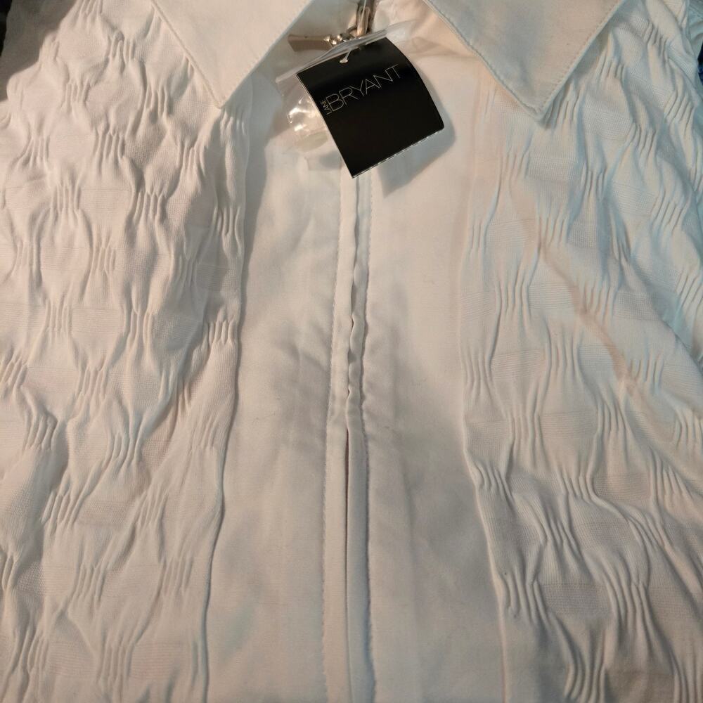 Lane Bryant women's design blouse white NWT Sz 18/20 Office career church formal - Picture 9 of 9